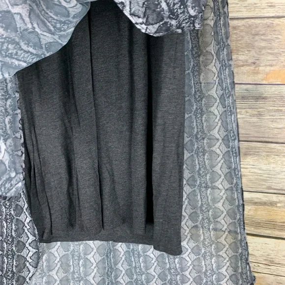 Rachel Rachel Roy Dress Black Snakeskin Look M - Picture 5 of 7